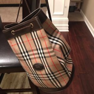 NWOT Burberry drawstring Backpack